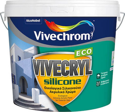 ΑΚΡΥΛΙΚΟ ΧΡΩΜΑ VIVECRYL silicone eco 10lt